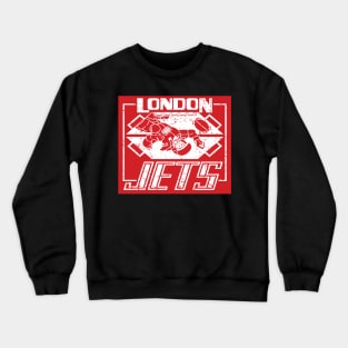 Red Dwarf London Jets Distressed Crewneck Sweatshirt